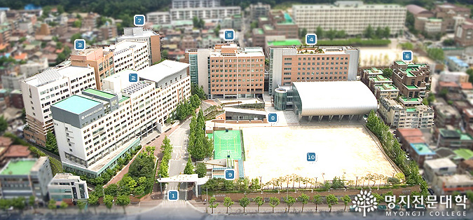 명지전문대학 캠퍼스 전경